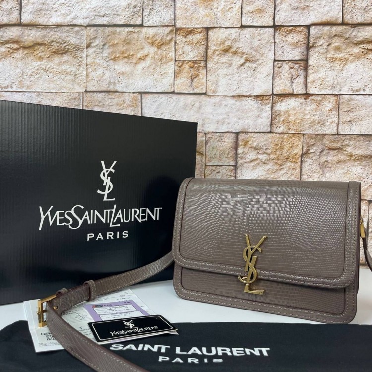 YSL SAİNT LAURENT SOLFERİNO MEDİUM İGUANA BASKİ VİZON